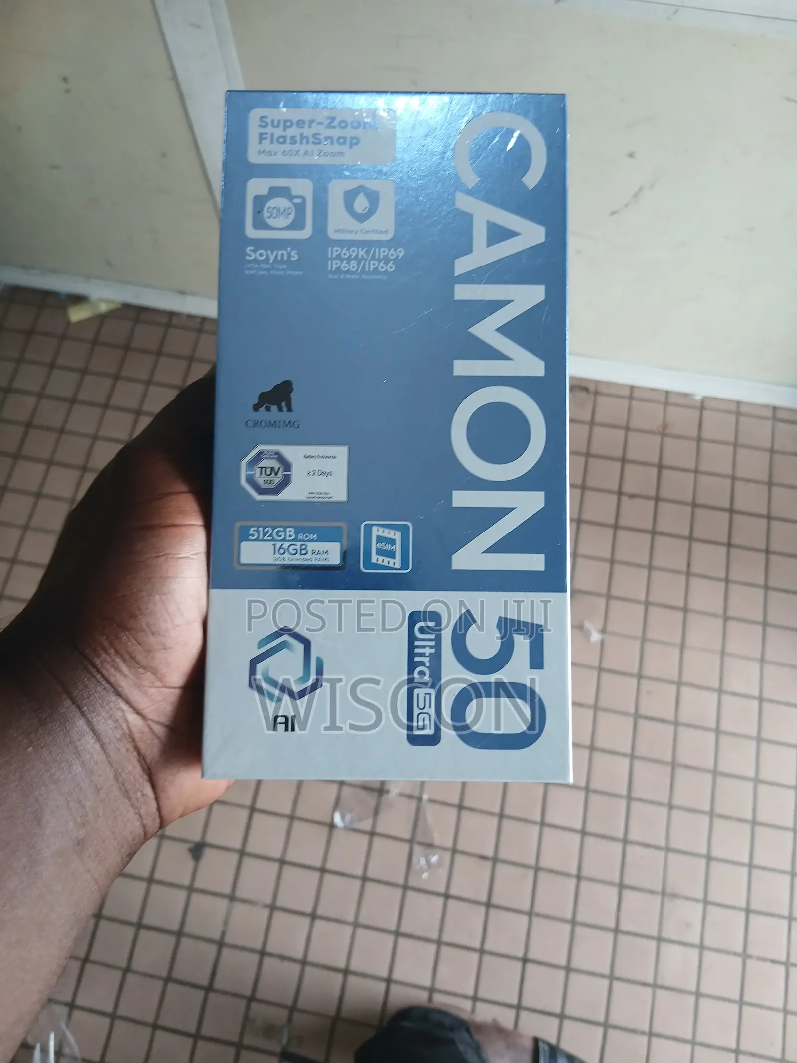 New Tecno Camon 50 Ultra 512 GB Black