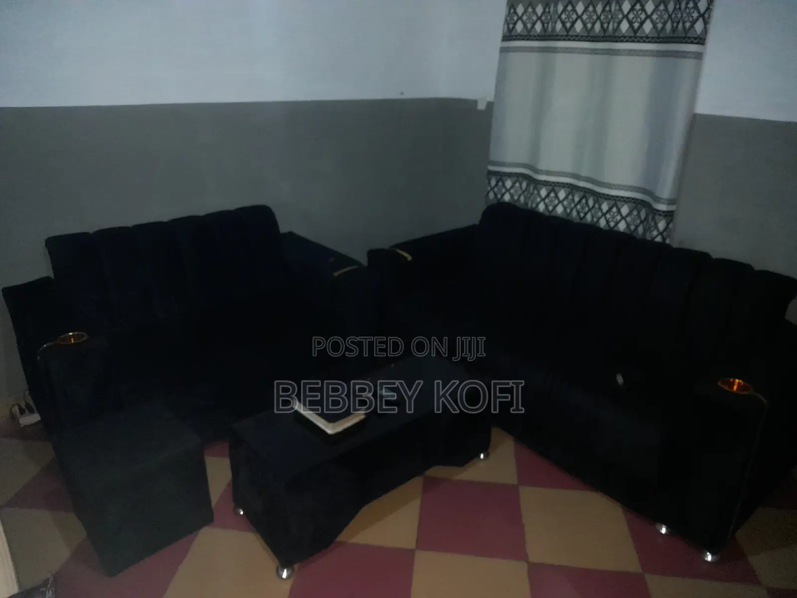 3-in-1 and 2-in-1 Sofa With Center Table and a Cube
