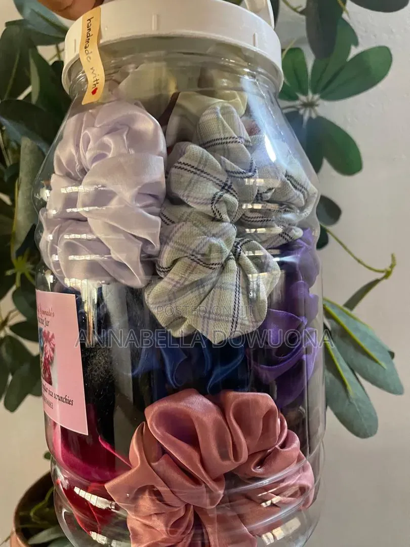 Regular Size Scrunchie Jar 16 Scrunchies