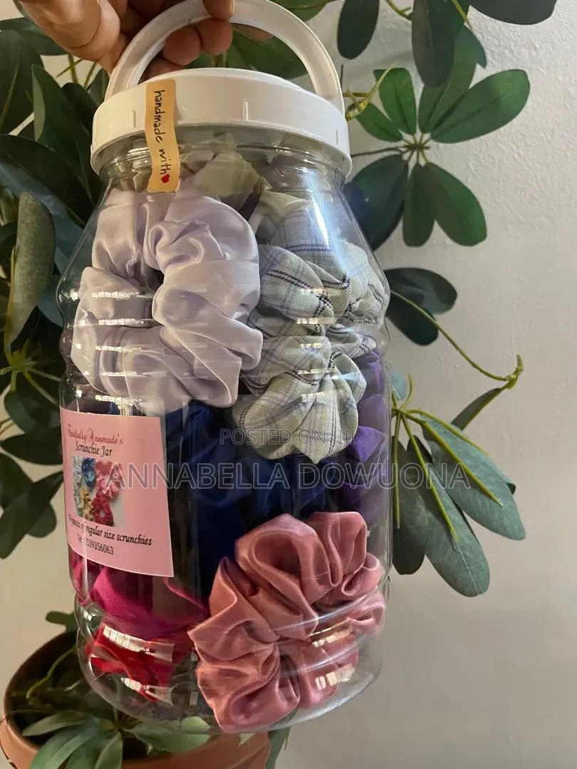 Regular Size Scrunchie Jar 16 Scrunchies