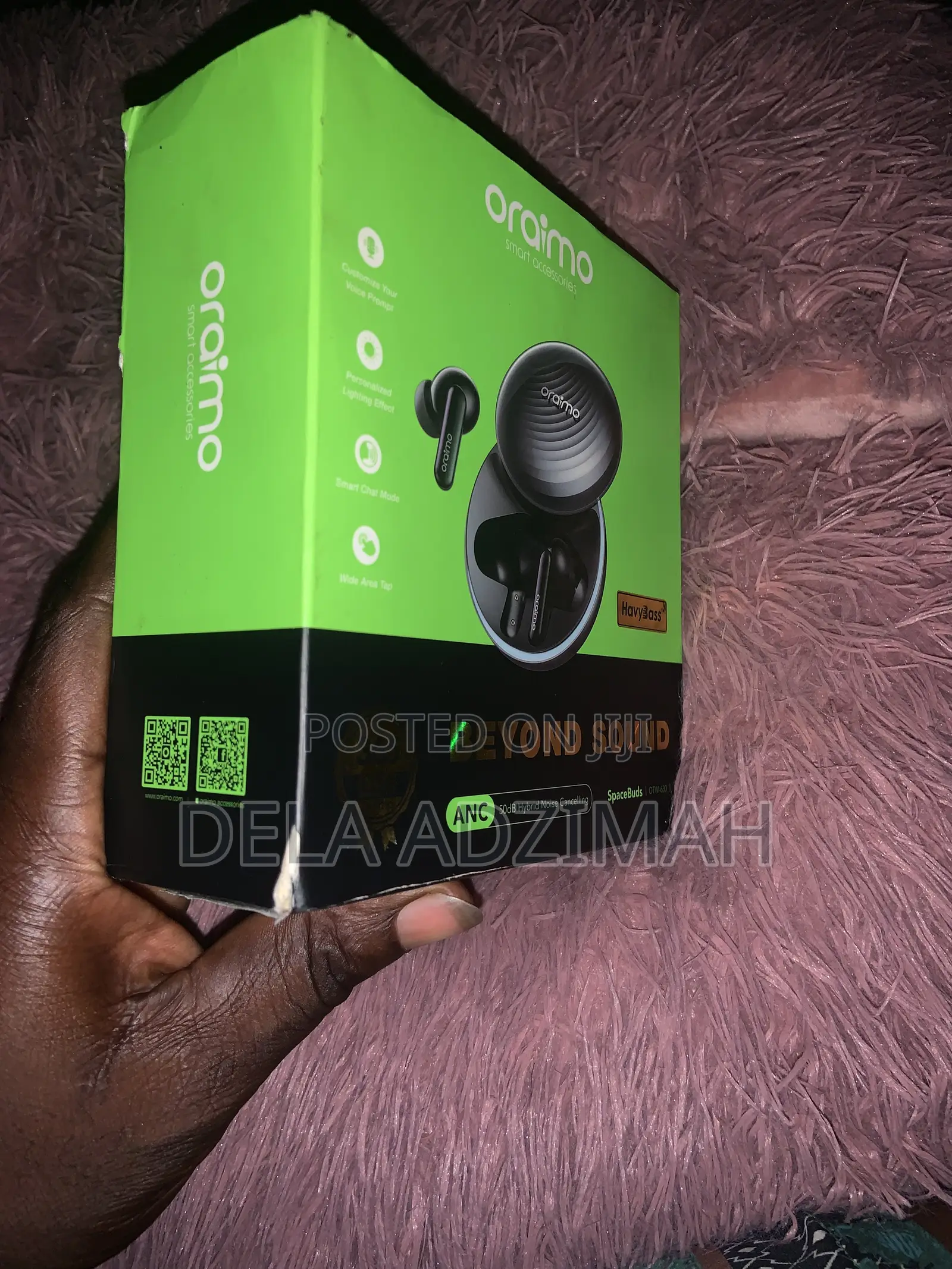 Oraimo Spacebuds With Customized Voice Prompt, Anc Noice Cancellation