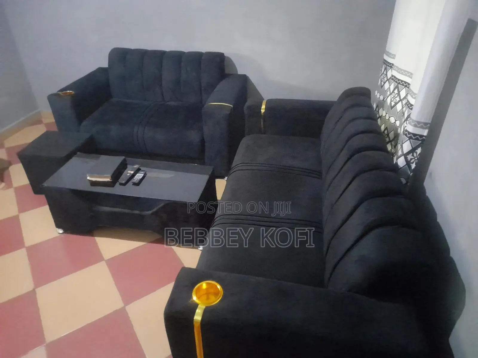 3-in-1 and 2-in-1 Sofa With Center Table and a Cube