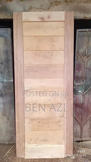 Red Wood Step Door