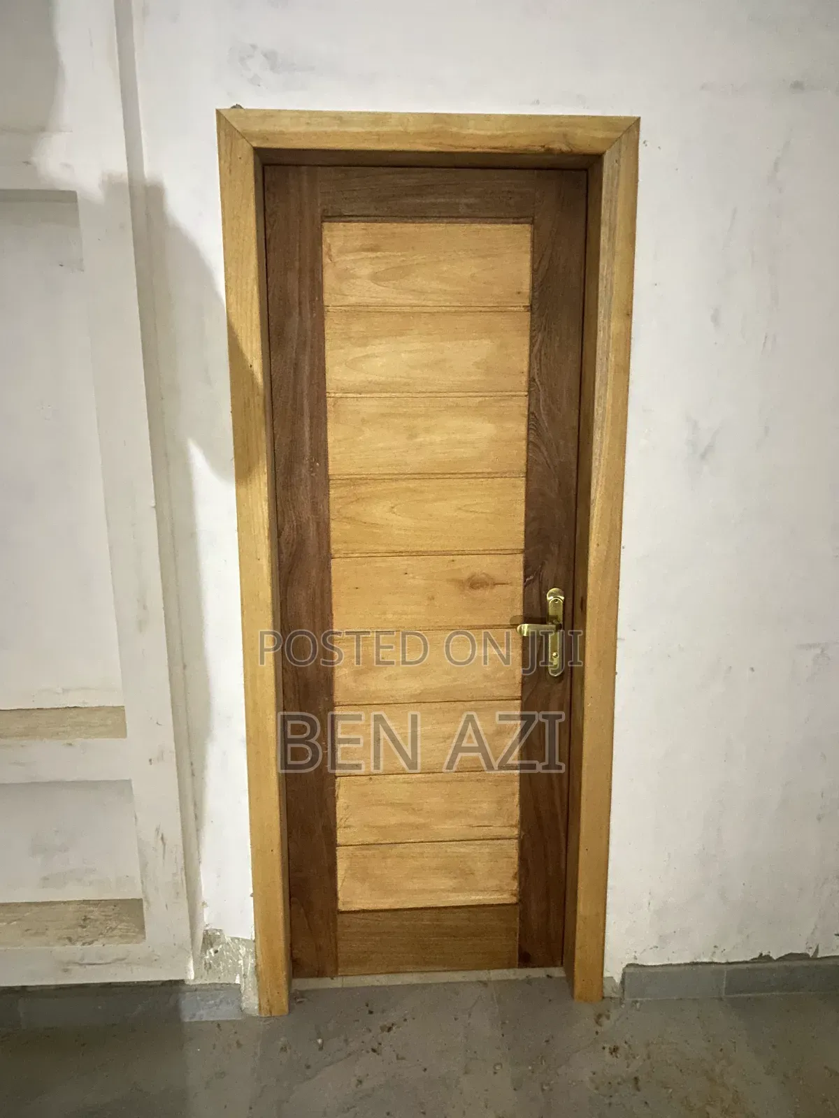 Red Wood Step Door