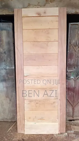 Red Wood Step Door