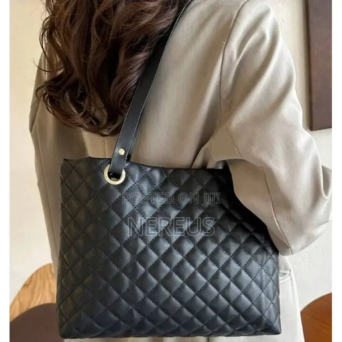 Quality Black Leather Tote Bag