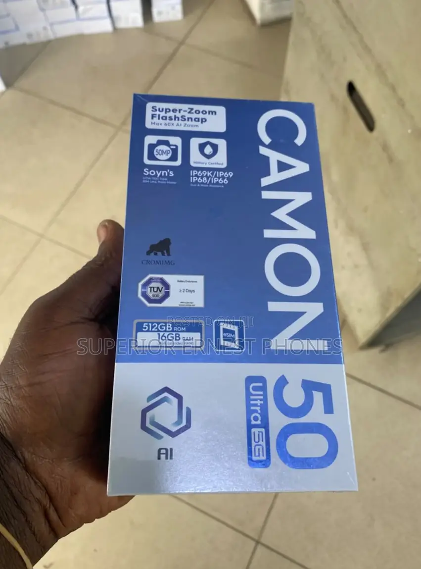 New Tecno Camon 50 Ultra 512 GB Black