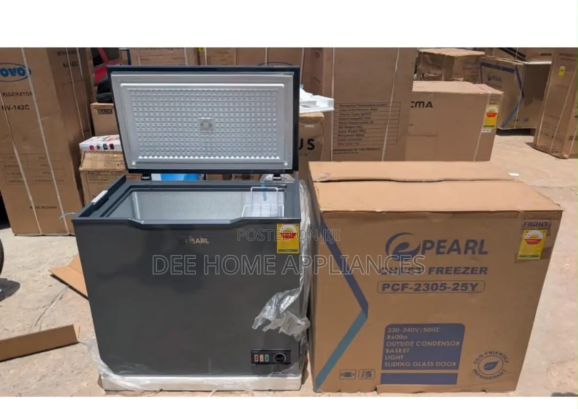 Pearl PCF-2305 Chest Freezer With Glass Door 188ltrs