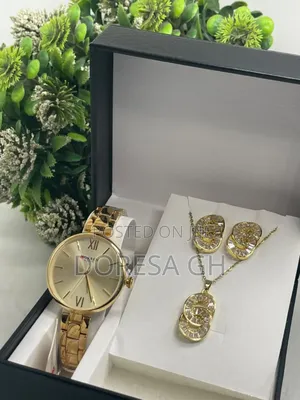 Curren Ladies Watch, Necklace Earrings Set –Elegant Gift Set for Her