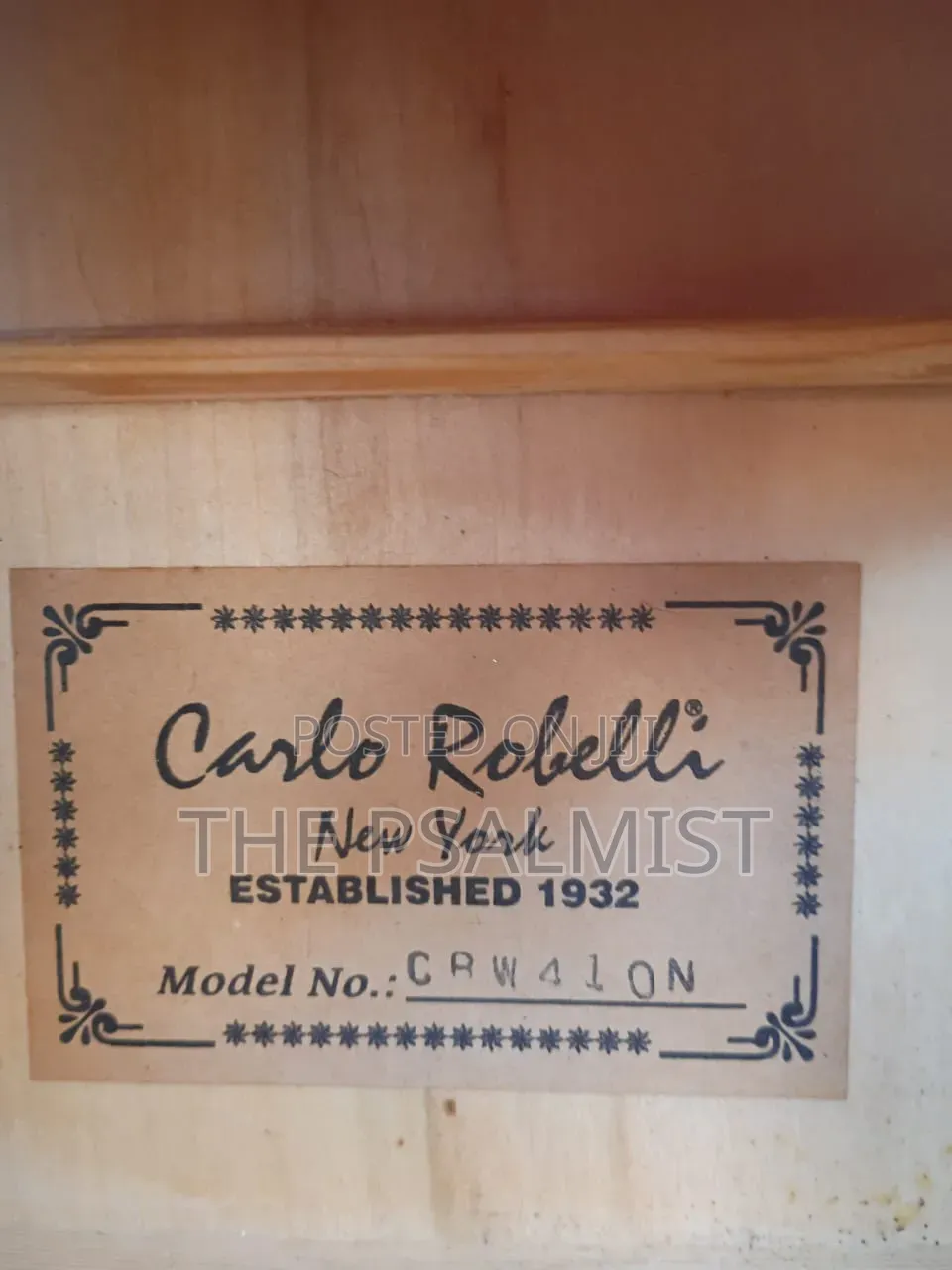 Carlo Robelli Crw410n Est 1932.New York Acoustic Guitar