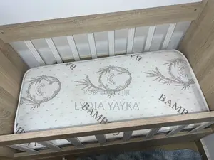 Neat Baby Cot With Mattress for Sale