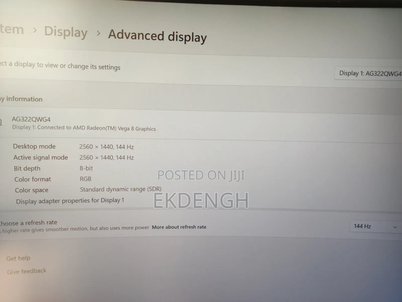 Aoc Ag322qcx | 31.5" Curved QHD Display | 2560×1440 144hz Va Panel 1ms