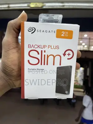 Seagate 2tb External Slim Hard Drive + Backup Plus