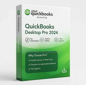 Intuit Quickbooks Desktop Pro 2024 | 3 Users | Accounting Software