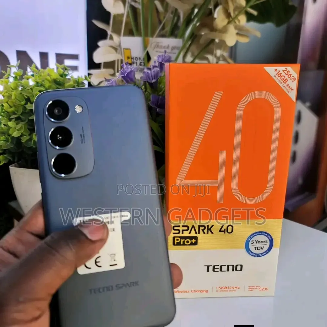 New Tecno Spark 40 Pro+ 256 GB Black