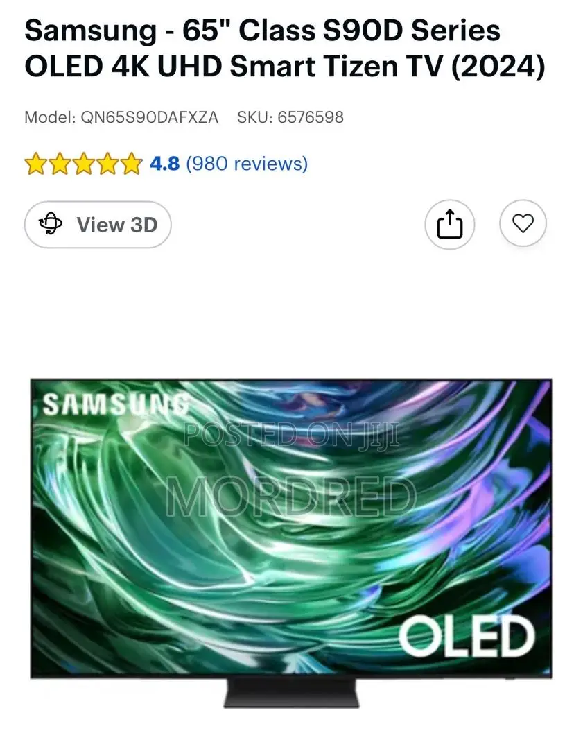Samsung - 65" Class S9od Series Oled Uhd Smart Tizen Tv (2024)
