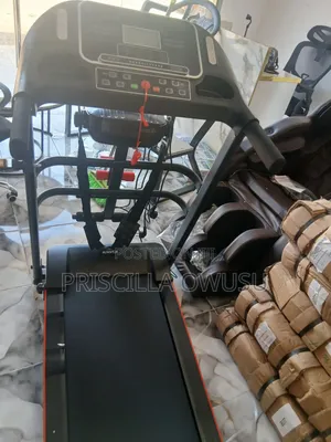 Electric Treadmill With Dumbbells and Massager
