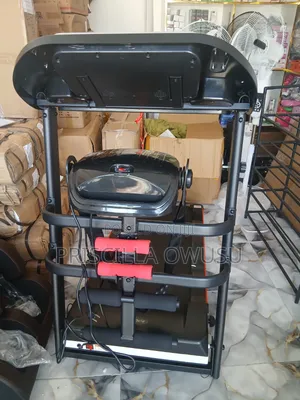 Electric Treadmill With Dumbbells and Massager