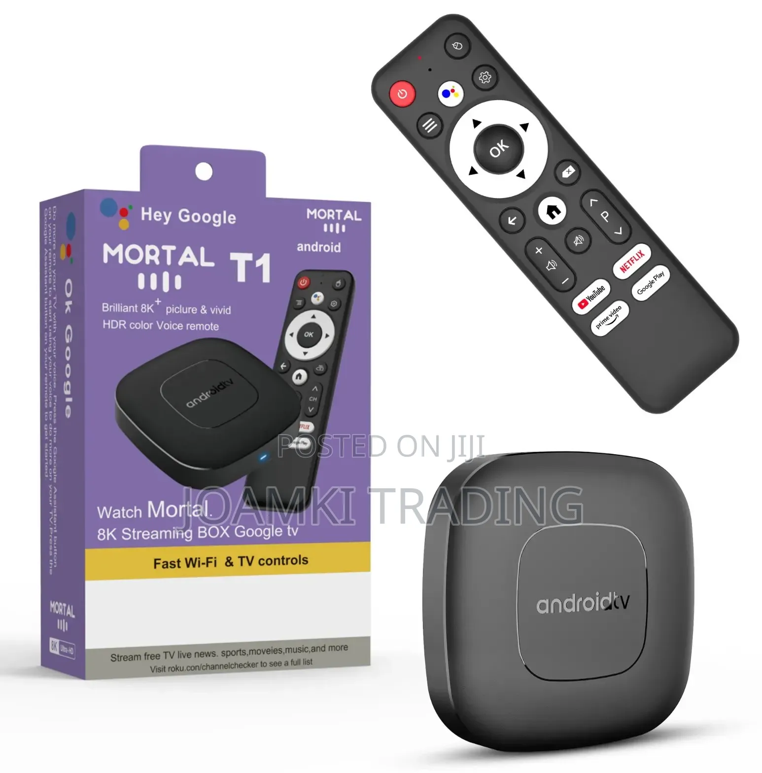 Mortal T1 Android 14 Tv Box, Dual Wifi, Bt.