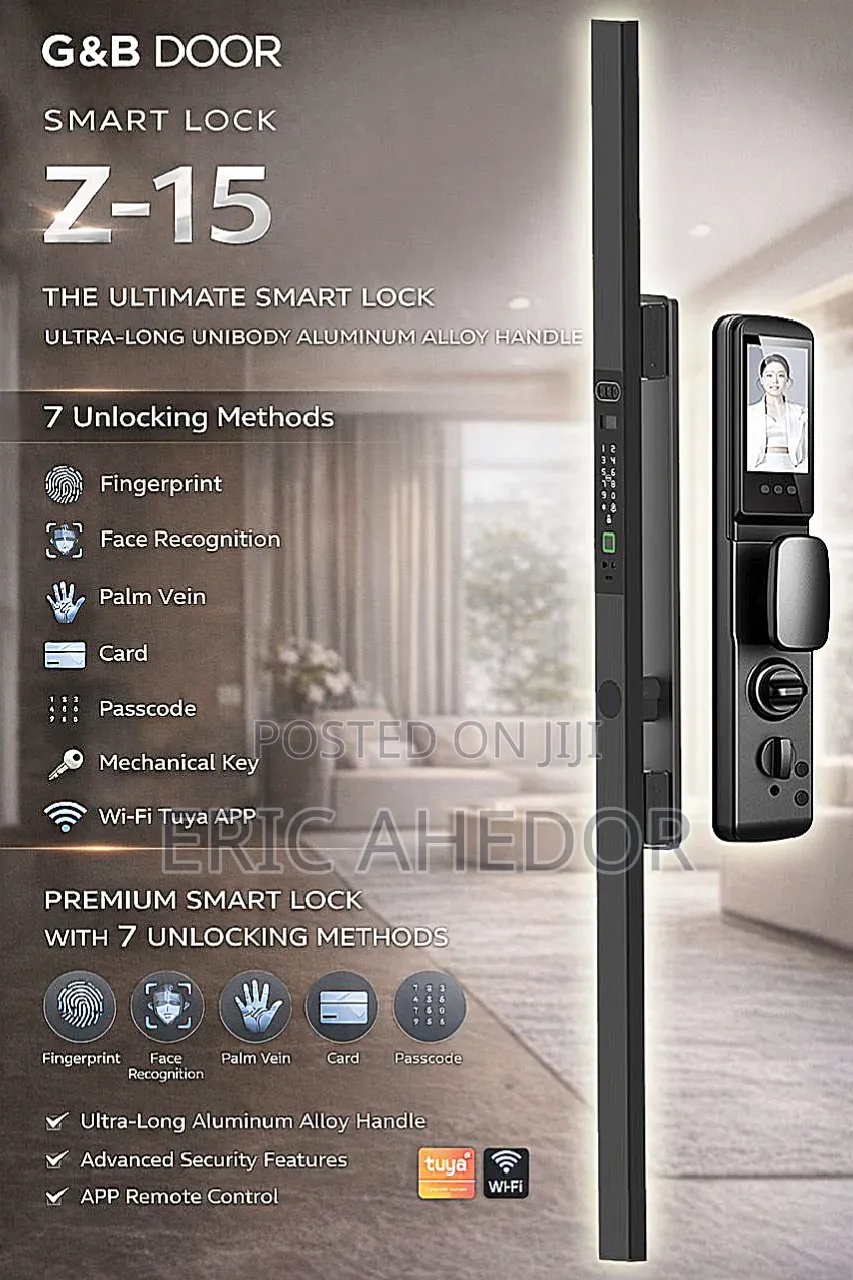 Premium Smart Lock With 7 Unlocking Methods