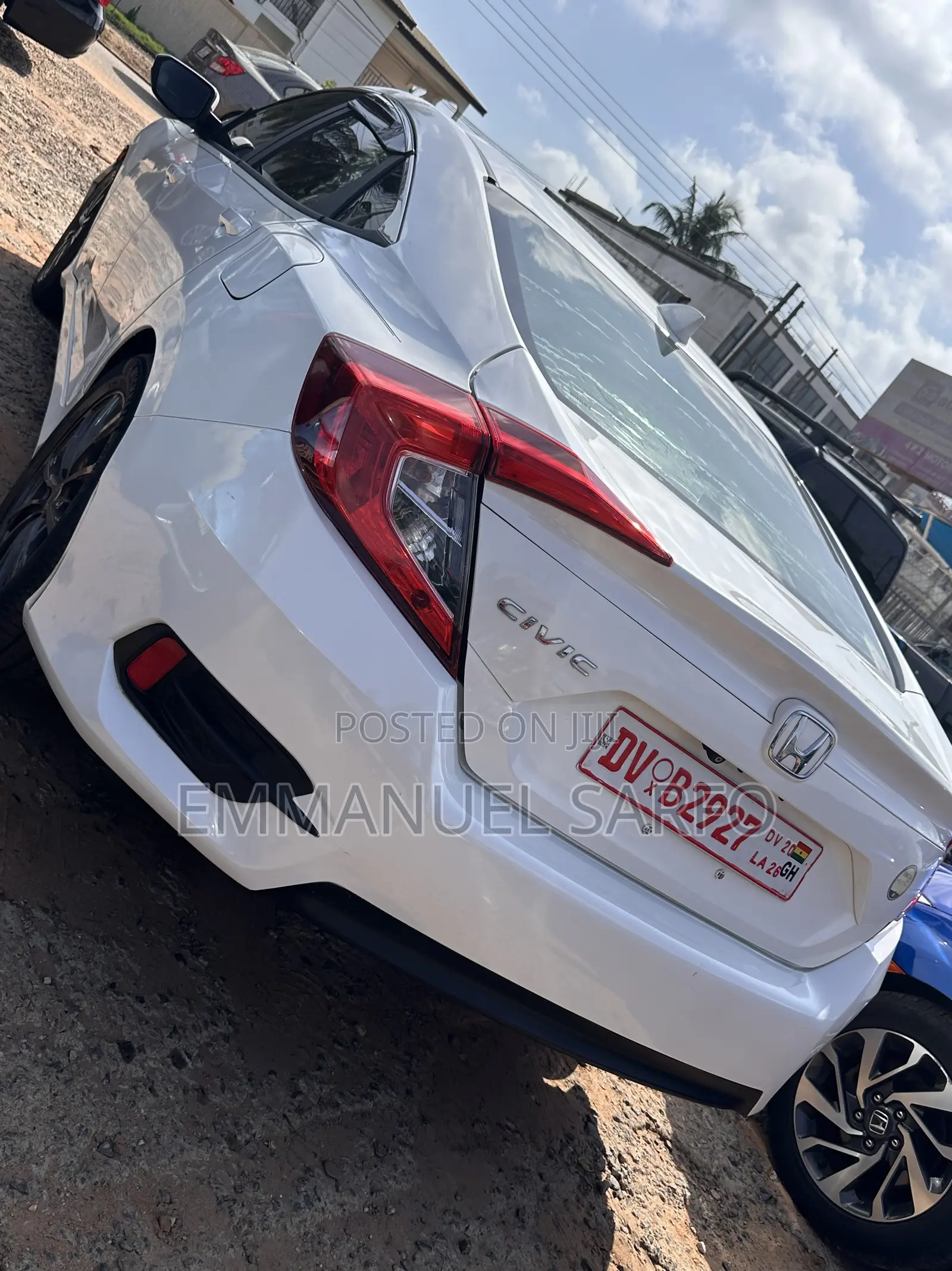 Honda Civic EX 4dr Sedan (2.0L 4cyl) 2017 White