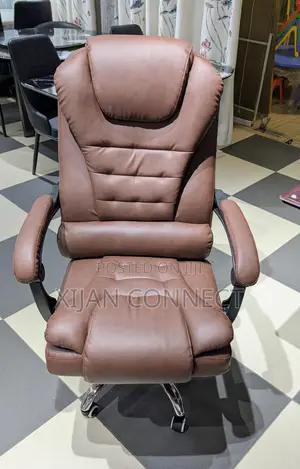 Executive Reclining Office Chair – Ergonomic High-Back Leather Chair