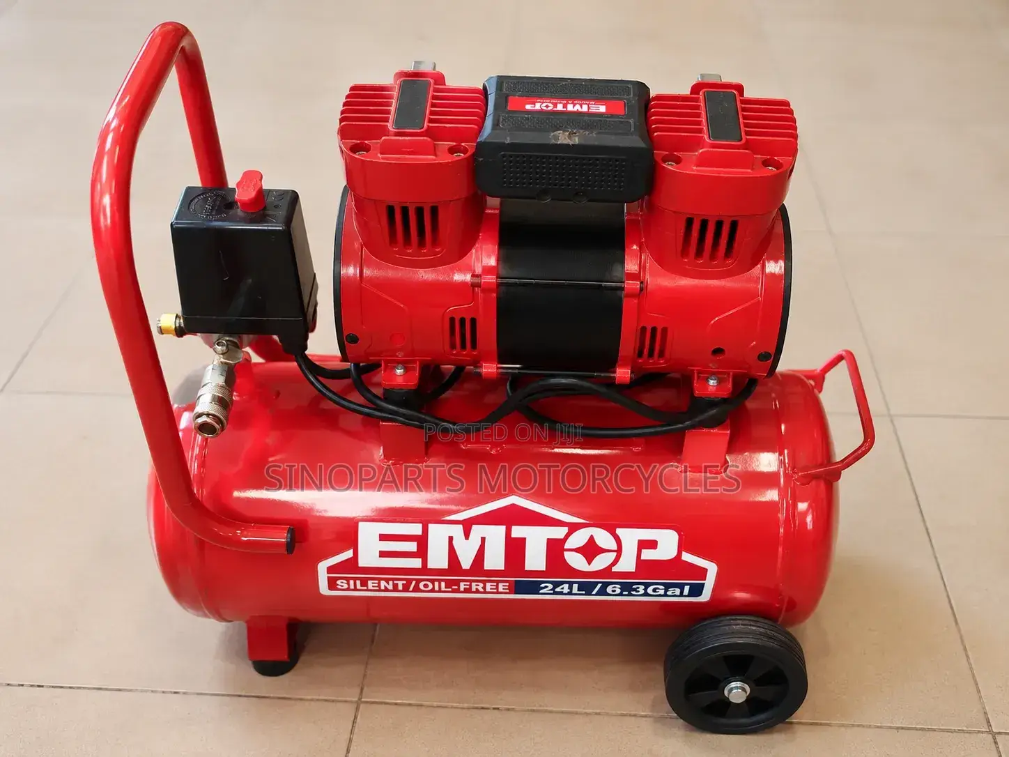 Emtop Eacps15243 Silent Air Compressor 24l 1.5hp Lab-Proved Powerhouse