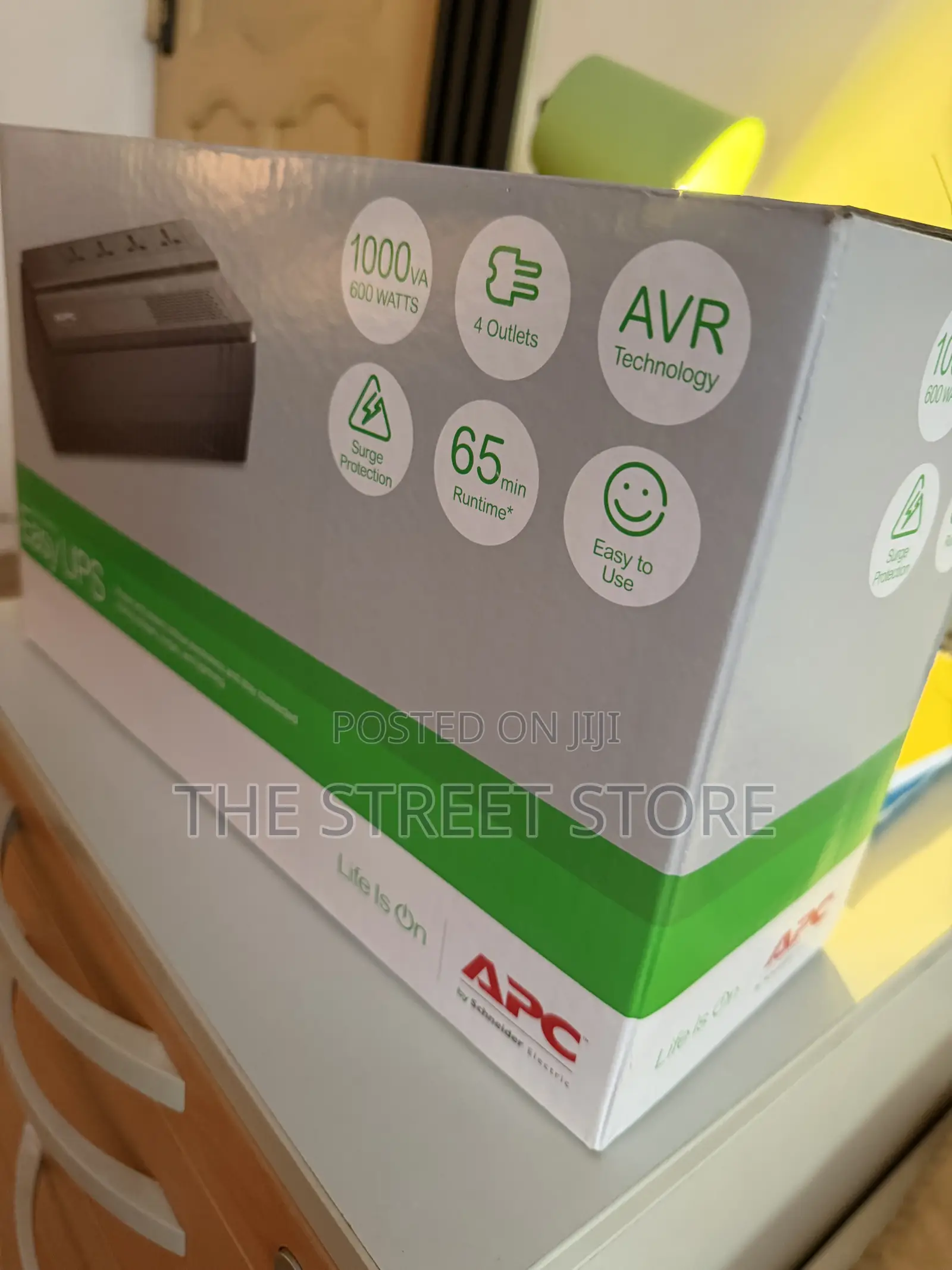 Easy APC Ups 1000va 600 Watts Battery Backup