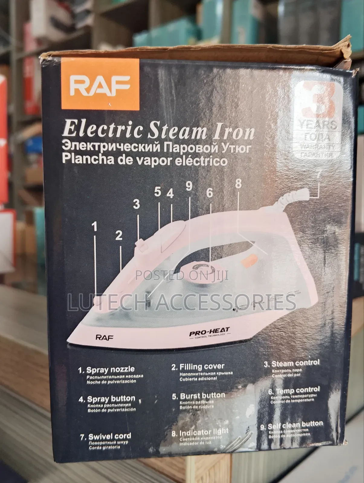 Raf Electric Steam Iron