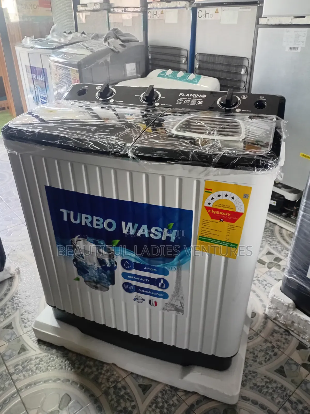 Spacious Twin Tub Washer With Air Dry Function