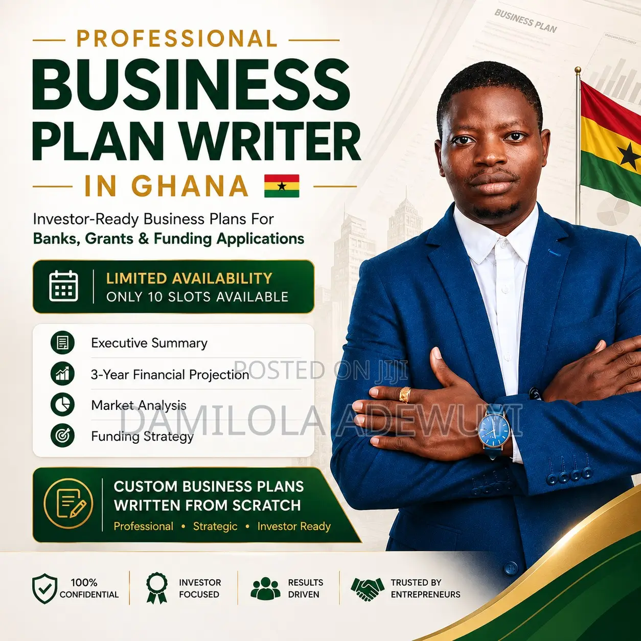 Professional Business Plan Writer in Ghana – Bank Investor Ready