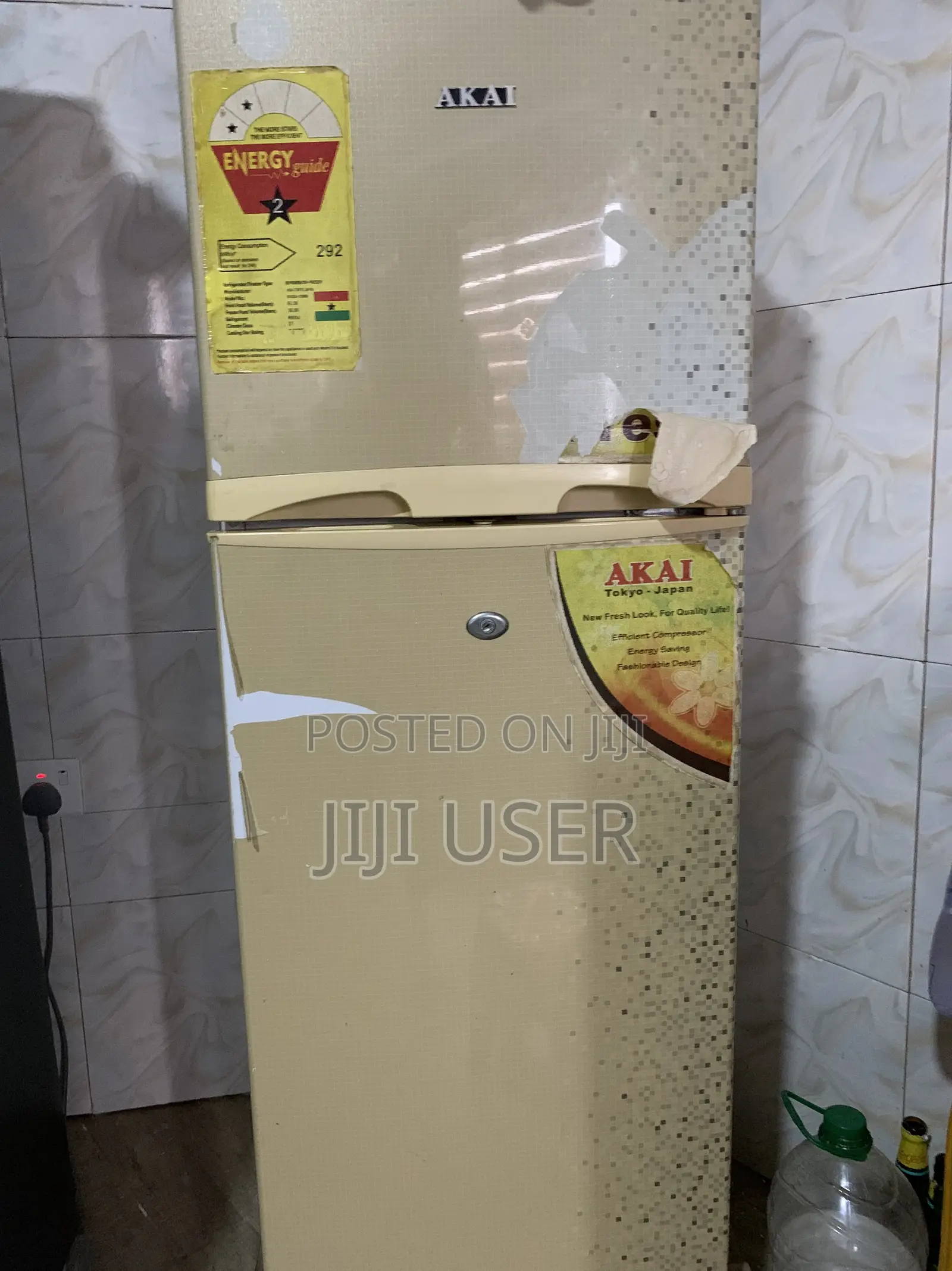 Akai Double-Door Fridge–Energy Saving,Fast Cooling,Excellent Condition