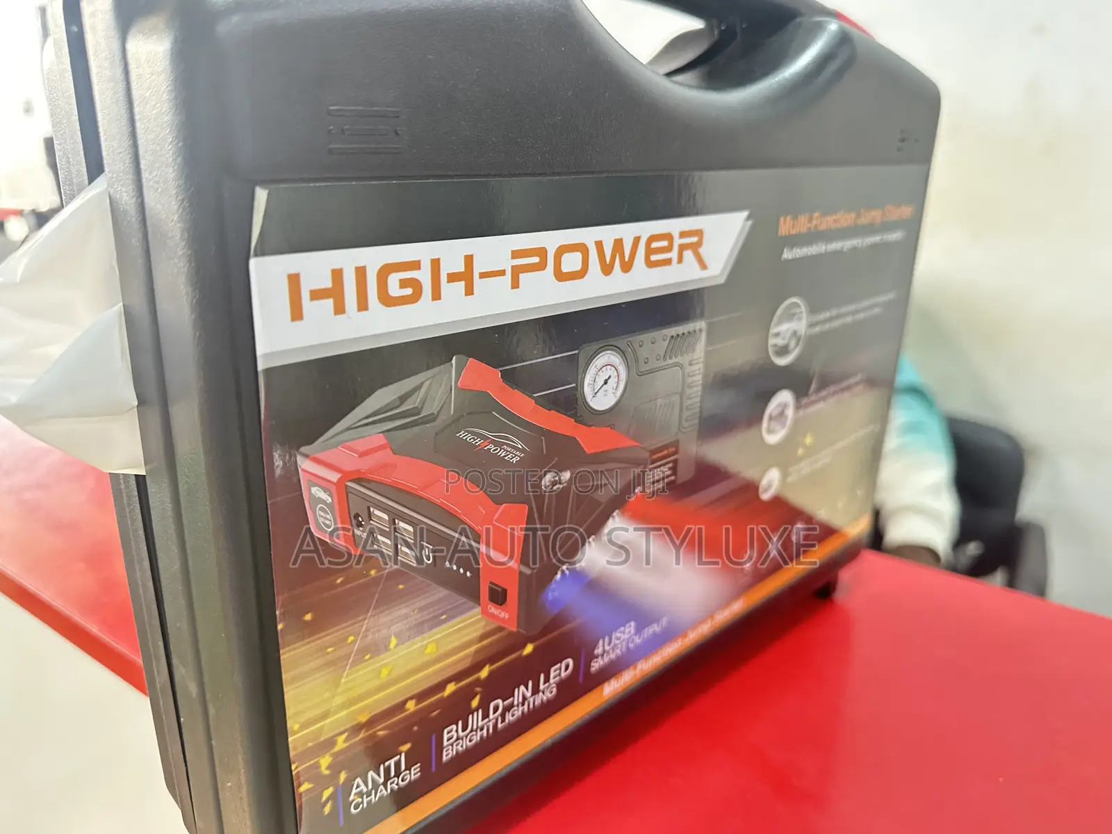 High Power Multi-Function Car Jump Starter Tyre Inflator