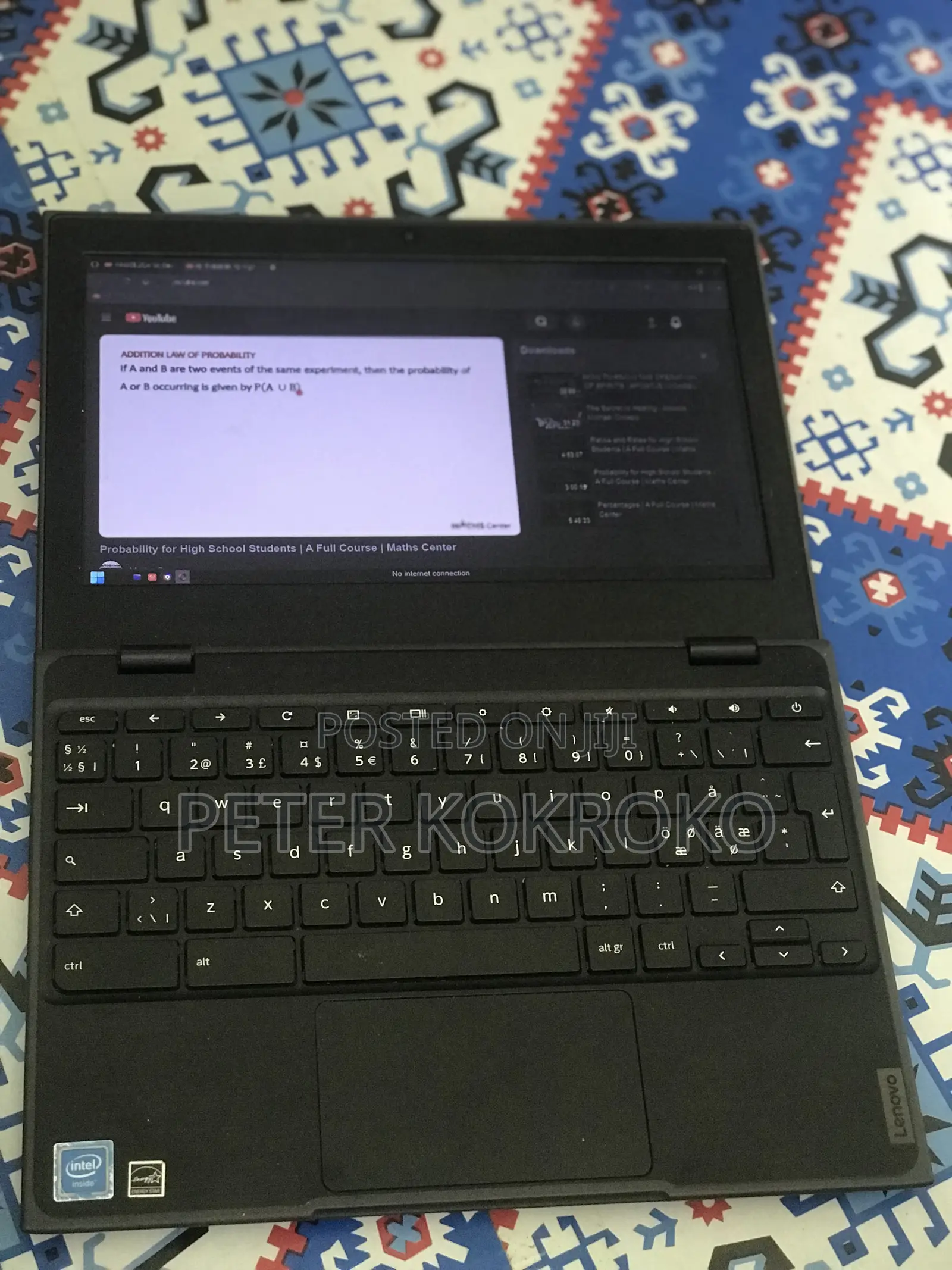 Laptop Lenovo 4GB HDD+SSD 128GB
