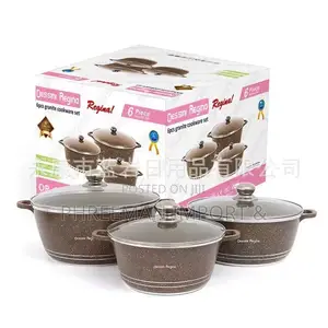 Disine Regina 6 Pieces Granite Cookware