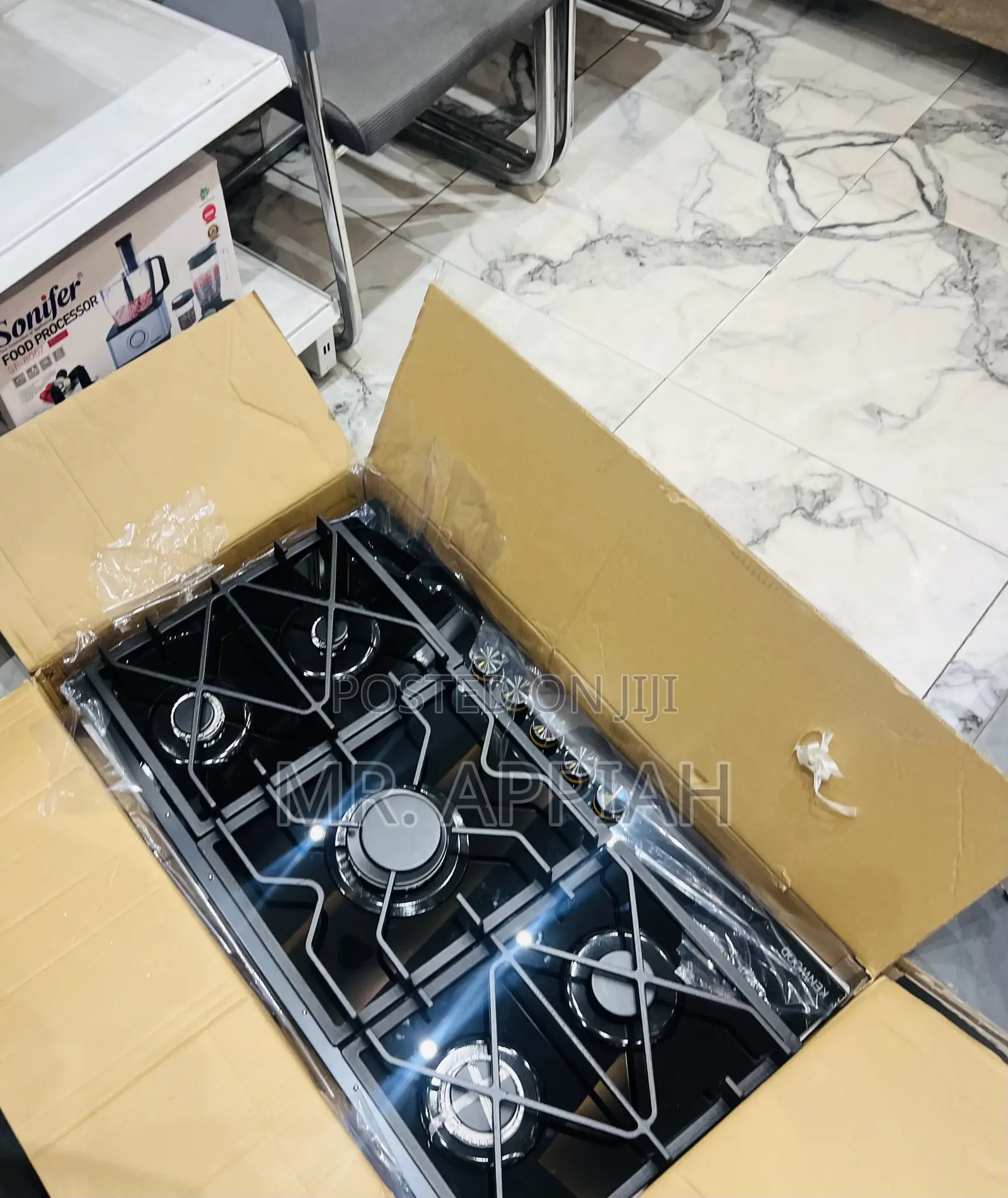 Extremely Durable Kenwood 90cm Built in Tempered Glass 5 Gas Hob 