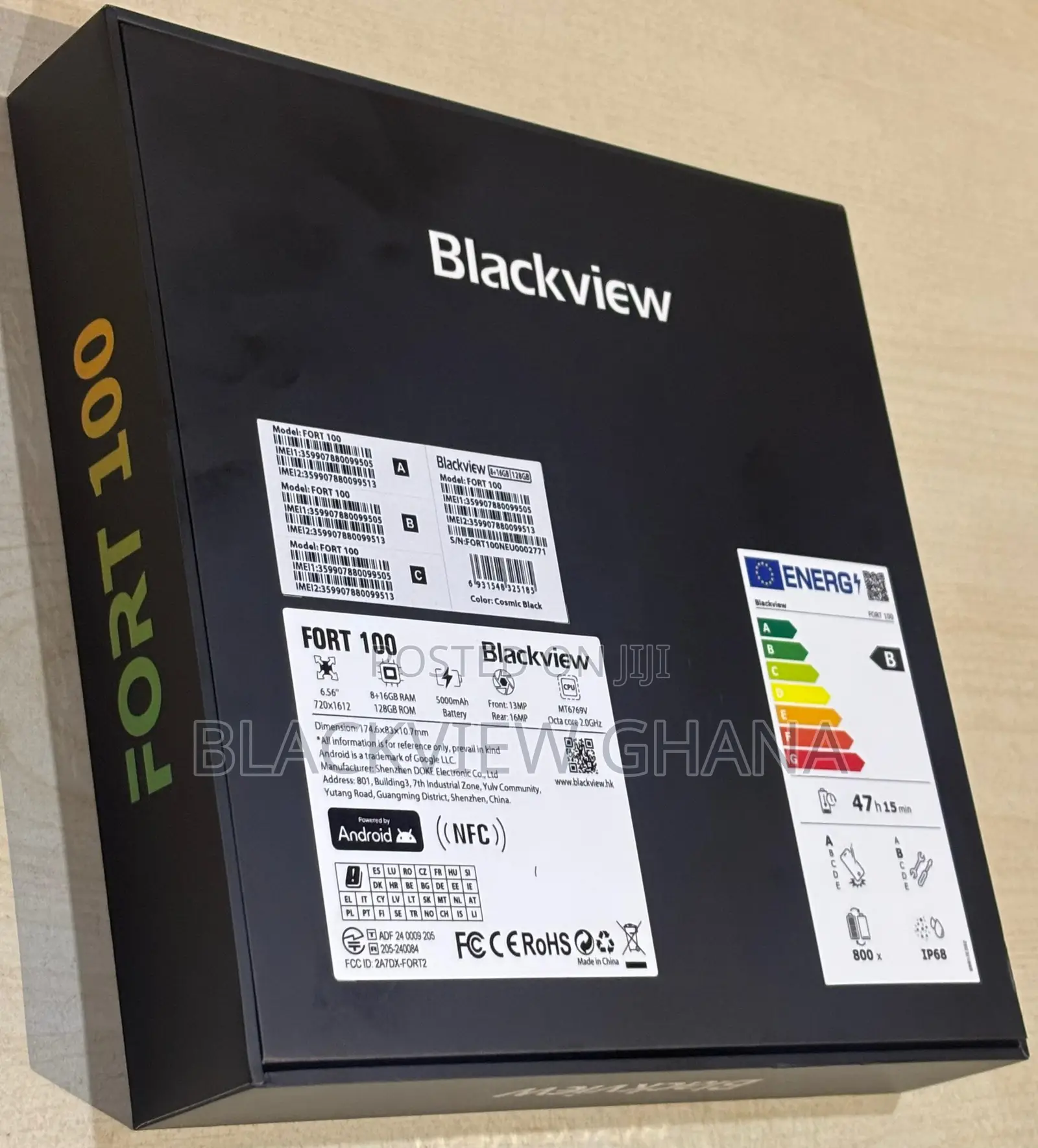 New Blackview Fort 100 128 GB Black