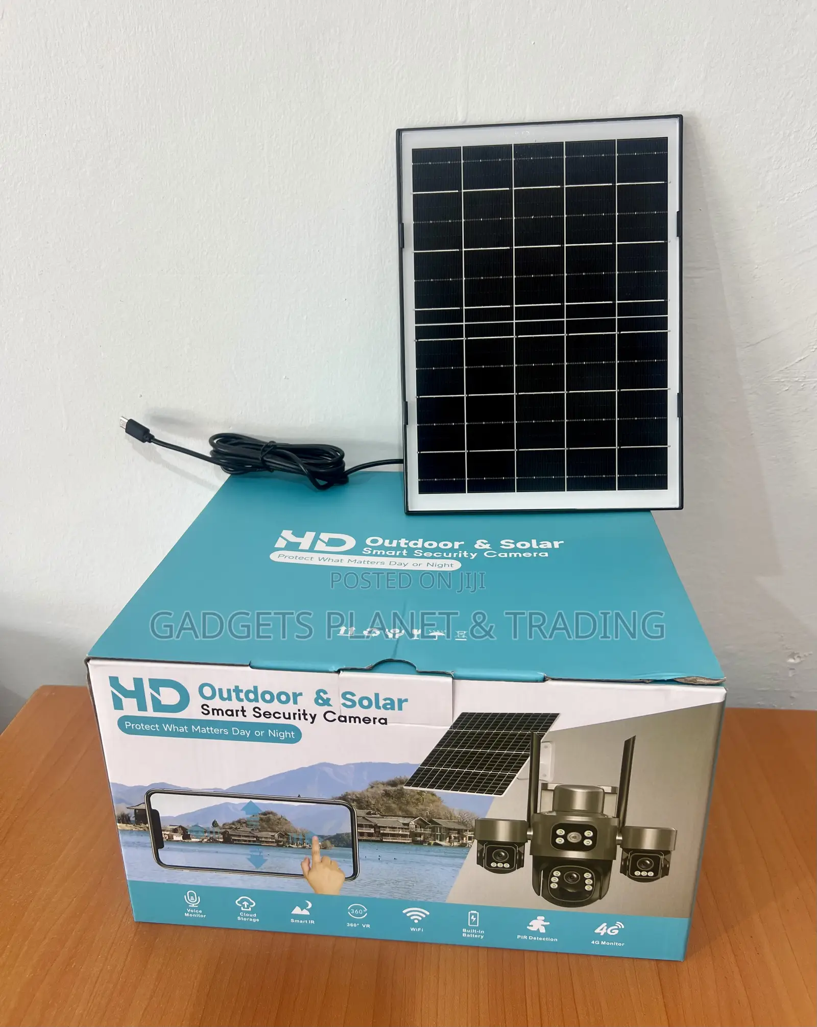 4g Triple Lens Hd Outdoor Rechargeable Solar Camera - T10b-Eu