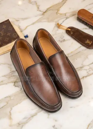 Louis Vuitton Executive Heritage Leather Loafers – Coffee Brown