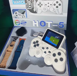 Hot-5 Series 10 Smartwatch + Gaming Console (520 Games) + 4 Straps Set