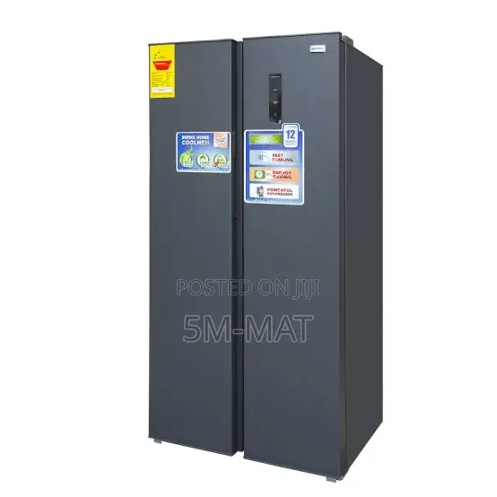 Nasco 400ltrs Side by Side Refrigerator Metalic Silver