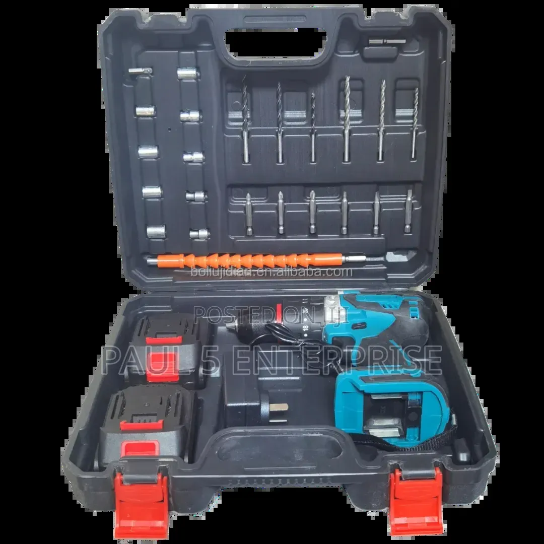 Cordless Drilling Machine Brushless Motor 2*3a Battery