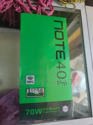 New Infinix Note 40 Pro 256 GB Black