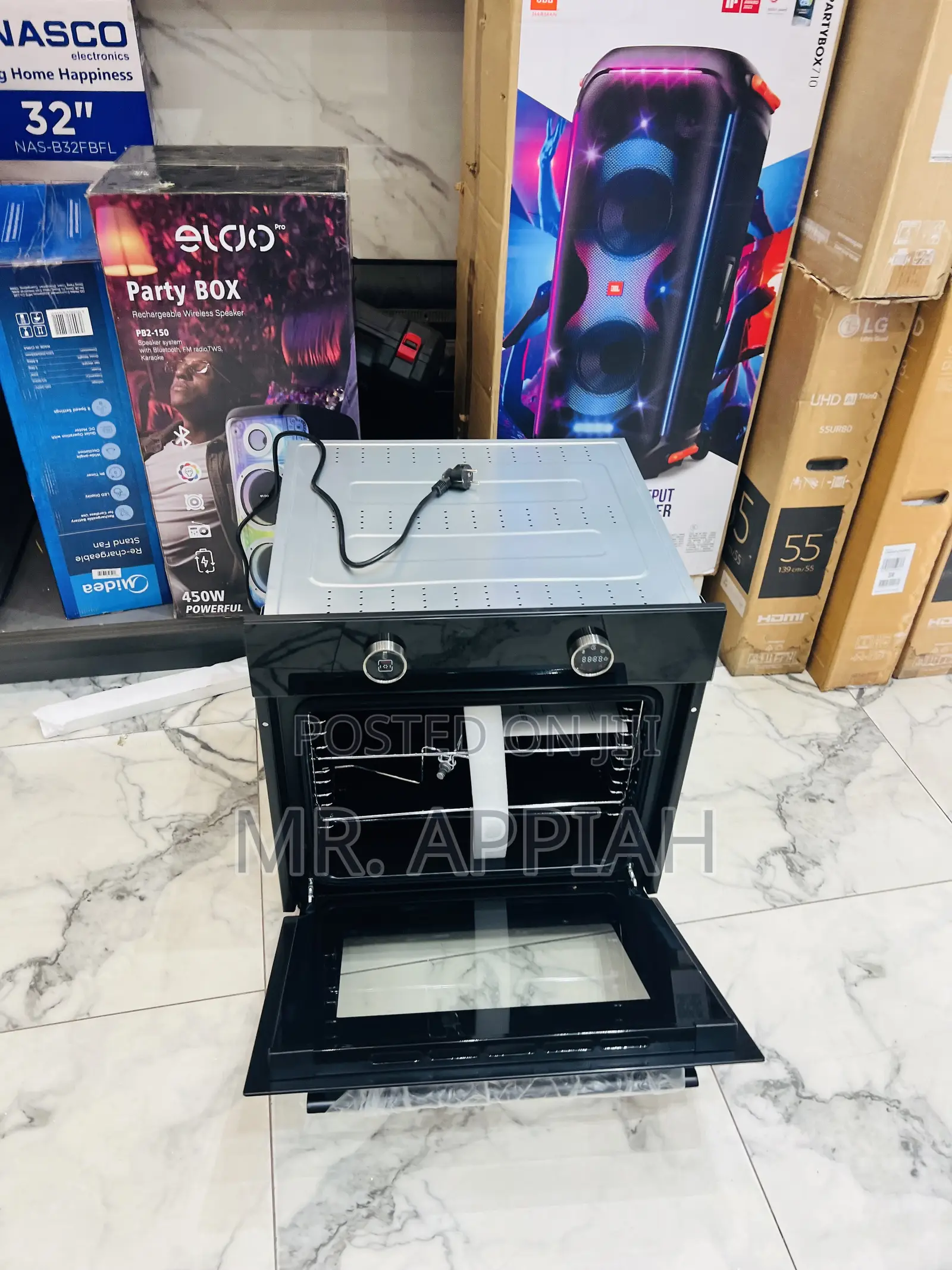 Extremely Durable Kenwood 90cm Inbuilt Tempered Glass Oven 