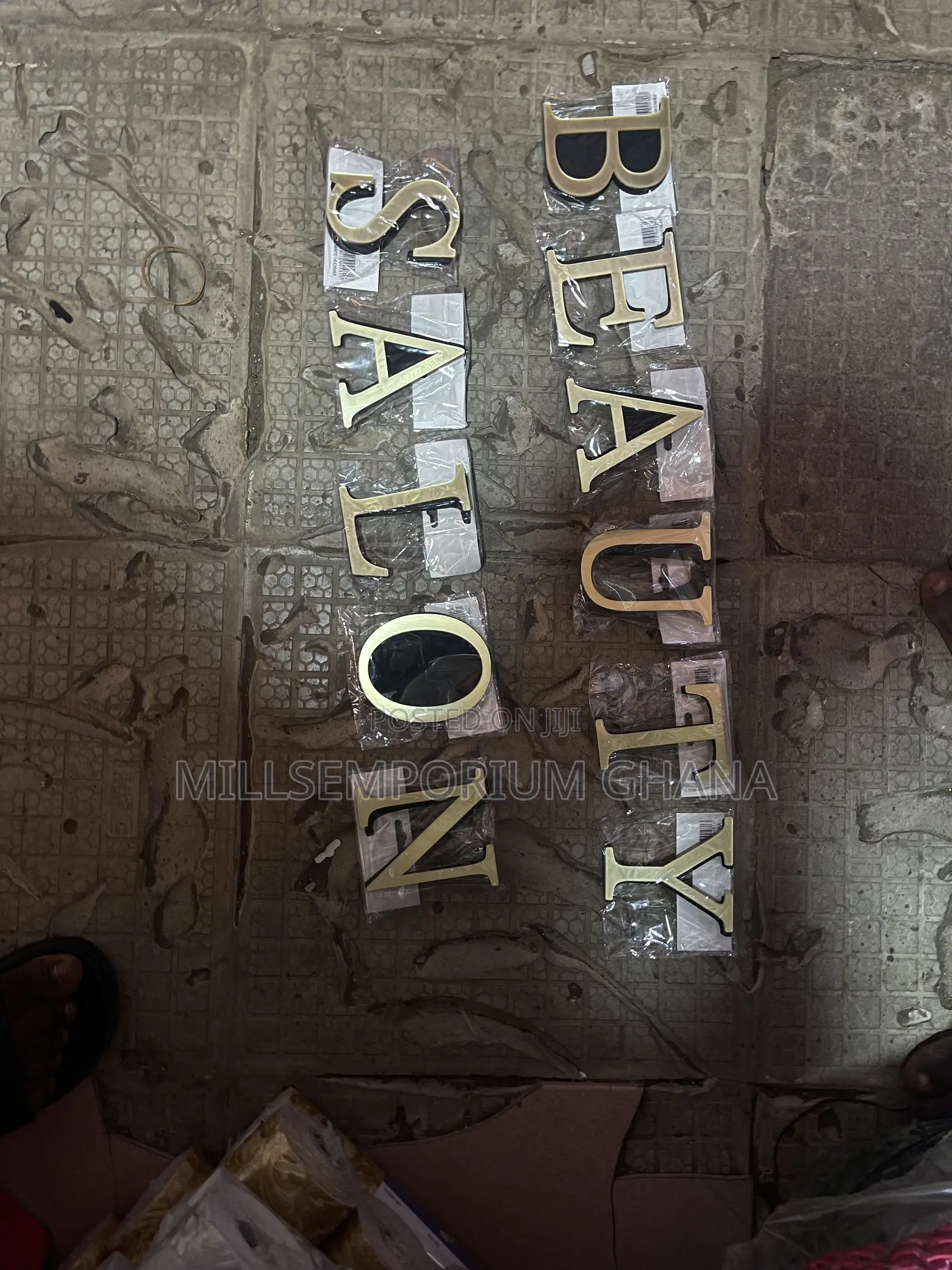 20cm Gold 3d Wall Letters All Letters Available Shop + Event Signage