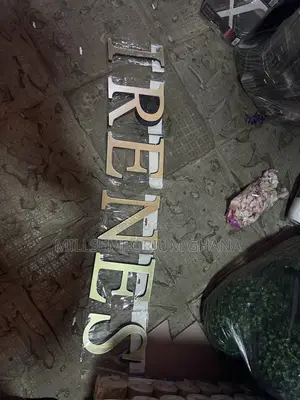 20cm Gold 3d Wall Letters All Letters Available Shop + Event Signage