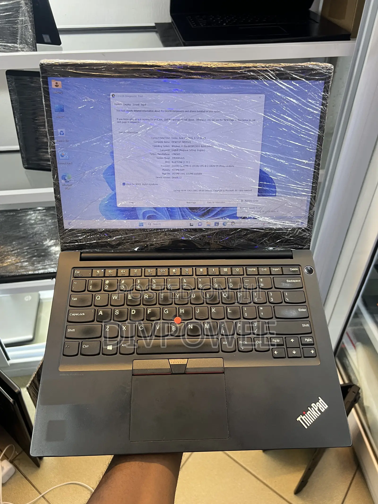 Laptop Lenovo ThinkPad E14 Gen 6 4GB Intel Core i3 SSD 128GB