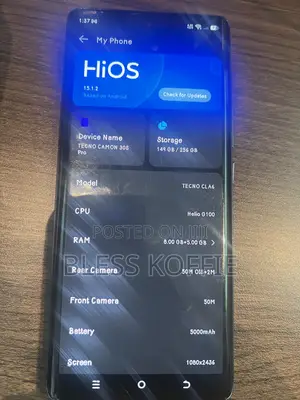 Tecno Camon 30S Pro 256 GB Black