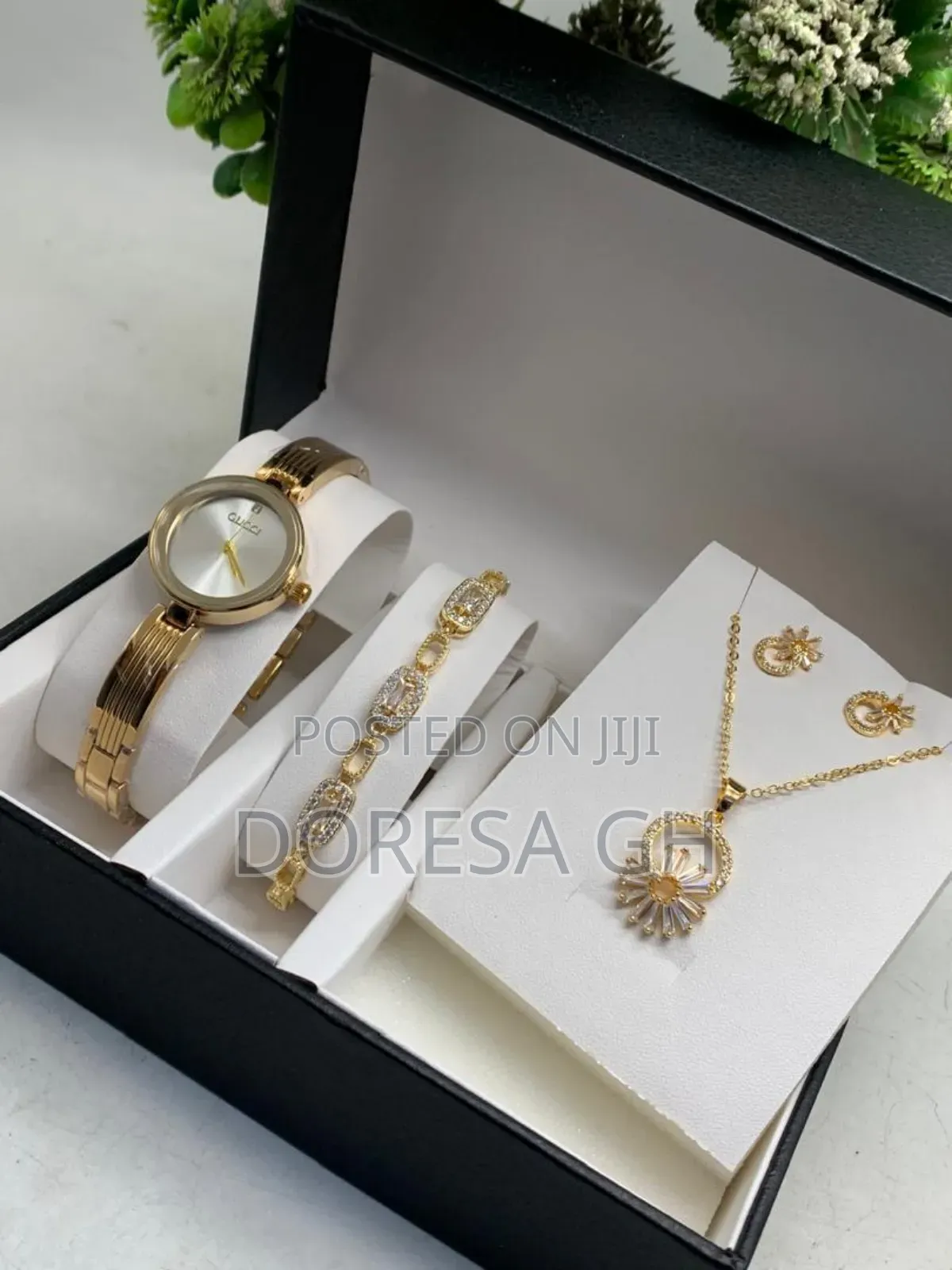 Ladies Jewellery Set – Watch, Matching Necklace, Earrings Bracelet