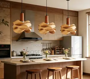 Wooden Craftwork Chandelier Lampshade, Suitable For Various Scenarios